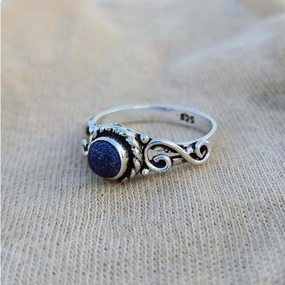 Lapis Lazuli Ring, Women Ring, 925 Silver Ring, Handmade Ring, Natural Lapis Lazuli, Statement Ring, Lapis Lazuli Jewelry, Dainty Ring