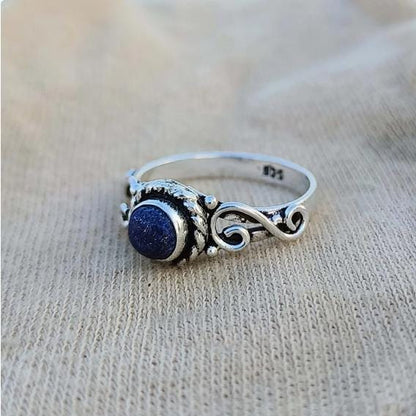 Lapis Lazuli Ring, Women Ring, 925 Silver Ring, Handmade Ring, Natural Lapis Lazuli, Statement Ring, Lapis Lazuli Jewelry, Dainty Ring