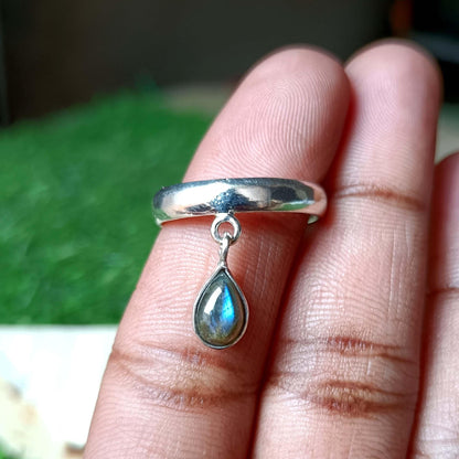Labradorite Ring, Women Ring, Handmade Ring, 925 Sterling Silver Ring, Gemstone Ring, Labradorite Jewelry Gift Her
