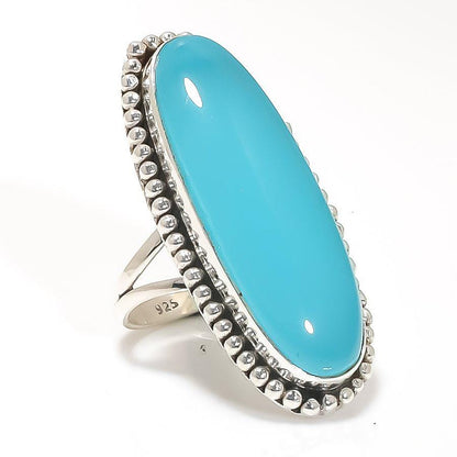 Turquoise Elegance Ring, Dainty ring, Handmade Ring, Gift for her, Turquoise Silver Ring, Statement Ring, Birthday Gift, Valentines Day gift