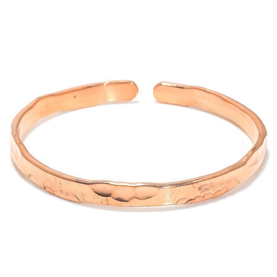 Rustic Copper Cuff, Copper bangle for women, Women's copper bracelet, Adjustable copper bangle, Resizable copper bracelet