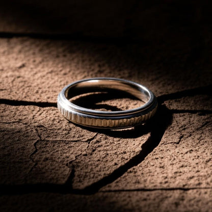 Sterling Silver Spinner Ring | Fidget Anxiety Ring | Meditation Ring | Handmade Spinner Band | Stress Relief Ring | Worry Ring for Men/Women