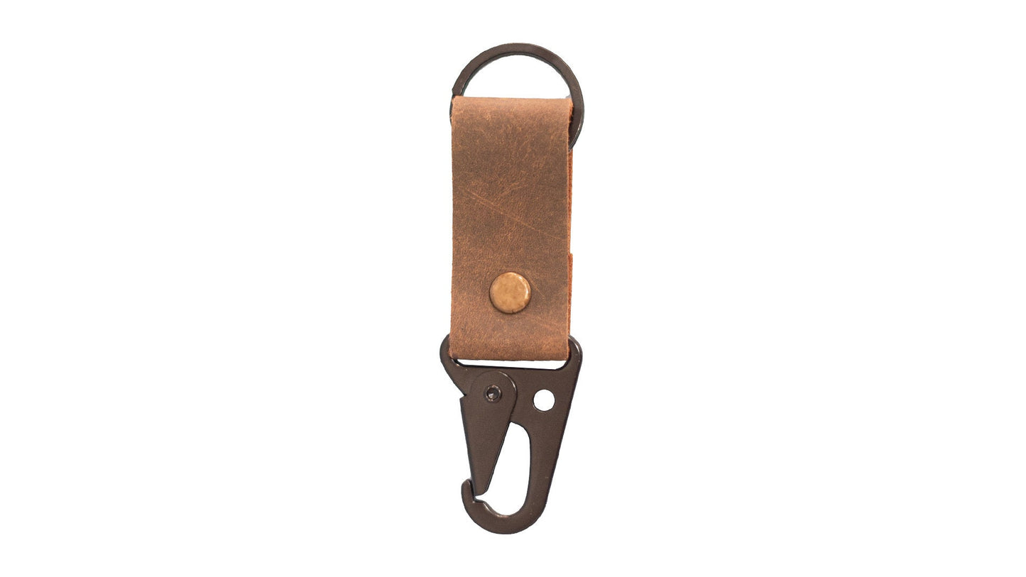 Rustic Rivet Keychain- The Rustic Rivet Keychain combines style and functionality, Genuine Leather Keychain, Vintage Leather Keychain, Gift