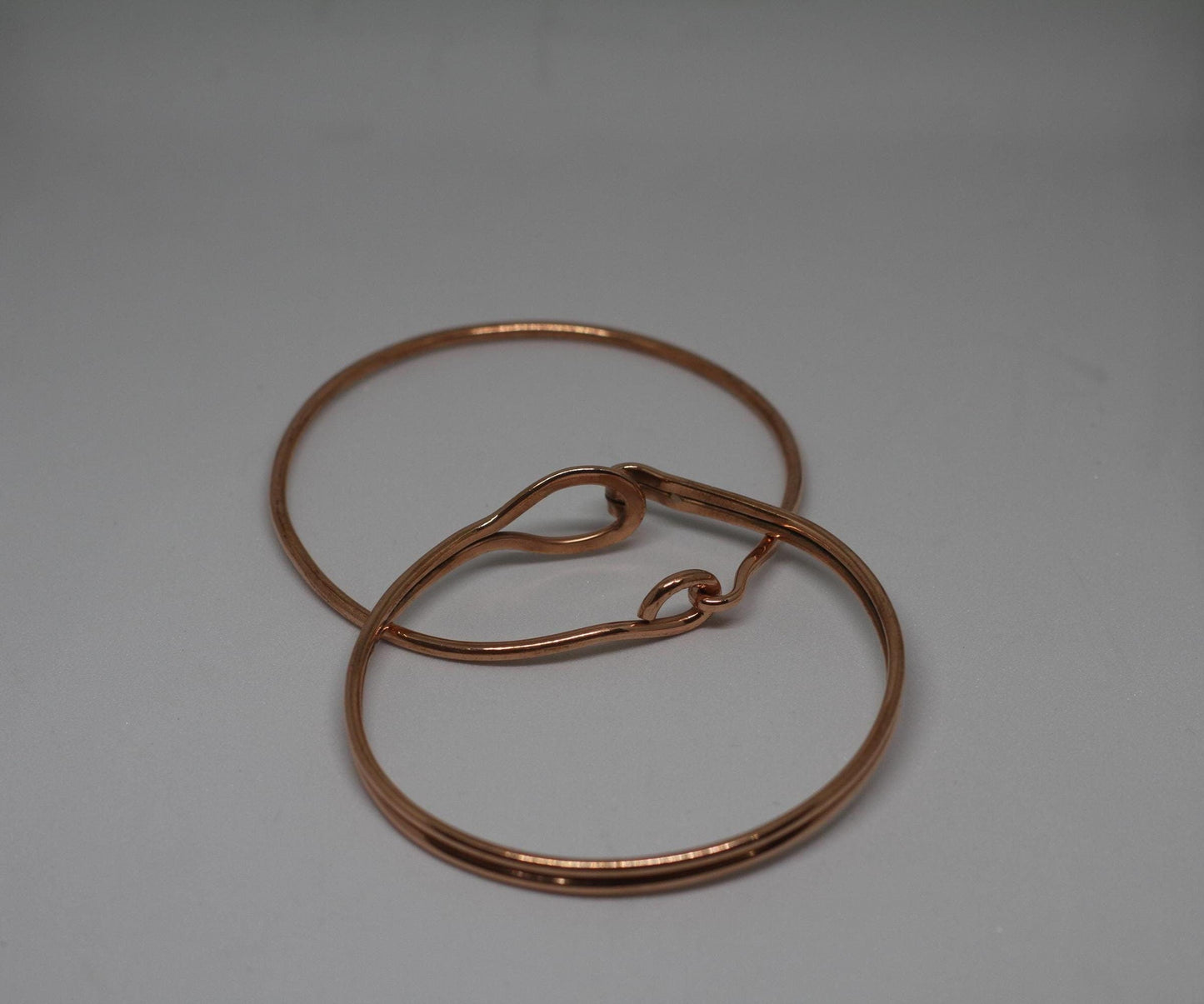 Handmade Copper Bangel, Pure copper Bangle, Adjustable bangle, Pair Bangle, 2 set bangle, Hook Bangle, Gift for her, Boho Bangle, Brown