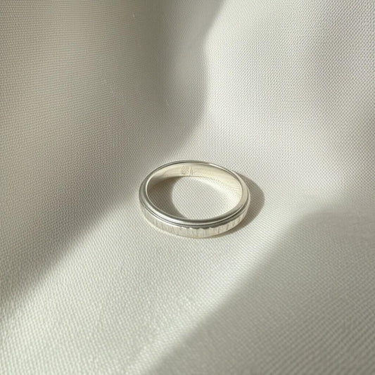 Sterling Silver Spinner Ring | Fidget Anxiety Ring | Meditation Ring | Handmade Spinner Band | Stress Relief Ring | Worry Ring for Men/Women