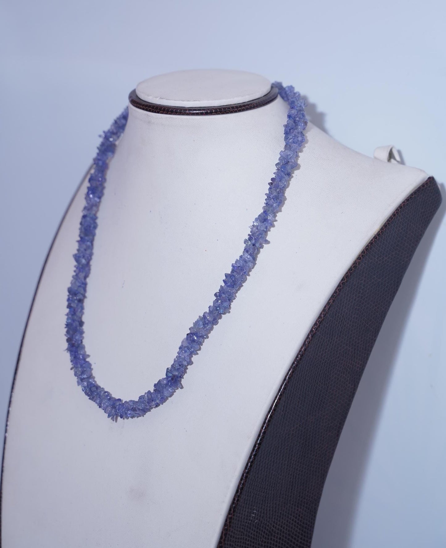 Natural Tanzanite Nugget Necklace, Raw Tanzanite Chip Jewelry, Rough Gemstone Choker, Blue Violet Crystal Healing Gift, December Birthstone