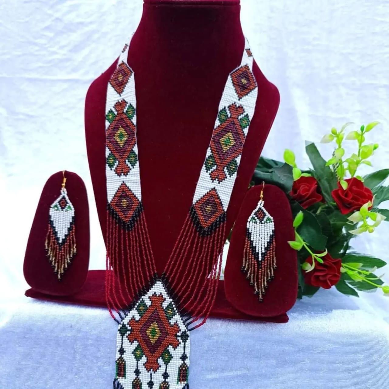 Ethnic Necklace | Beaded Necklace | Seed Beads Necklace | mala beads necklace | Floral Beads Necklace | Beads Necklace | Mexican Beads