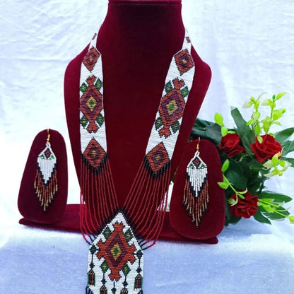 Ethnic Necklace | Beaded Necklace | Seed Beads Necklace | mala beads necklace | Floral Beads Necklace | Beads Necklace | Mexican Beads