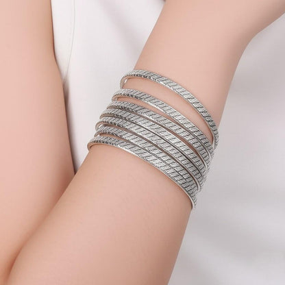 Sterling Silver Braided Bangle | Woven Pattern Bangle | Unisex Everyday Bracelet | Handmade Braided Silver Bracelet | Gift for her