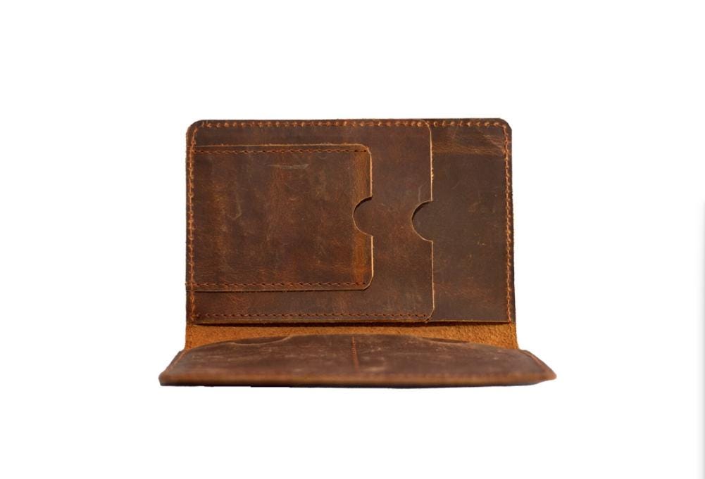 Rugged Passport Wallet, Leather Wallet, Travel Wallet, Minimalist Wallet, Gift Him, Birthday gift, Sleek Minimalist Wallet, Durable Leather