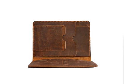 Rugged Passport Wallet, Leather Wallet, Travel Wallet, Minimalist Wallet, Gift Him, Birthday gift, Sleek Minimalist Wallet, Durable Leather