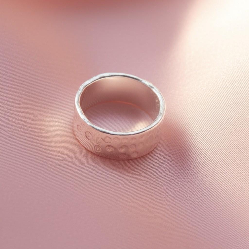 Hammered Sterling Silver Ring | Textured Silver Band, Minimalist Silver Ring | Hand Hammered Band, Everyday Sterling Silver Ring | Gift her