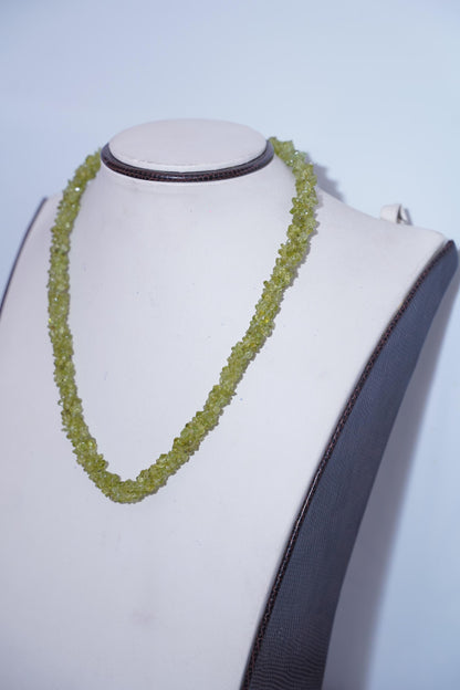 Peridot Necklace, Green Gemstone Jewelry, Natural Stone Necklace, Handmade Beaded Necklace, Handmade Necklace, Gift for Her, Natural stone
