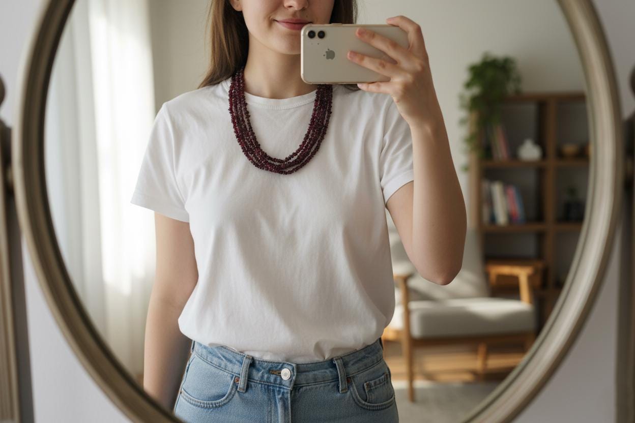 Garnet Necklace, Handmade Garnet Necklace, Uncut Garnet Necklace, Red Garnet Necklace, Gift for her, Bohemian garnet Necklace,Garnet crystal