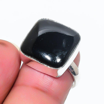 Black Onyx Ring, Gemstone Ring, 925 Silver Ring, Natural Onyx, Handmade Ring, Women Ring, Onyx Jewelry, Statement Ring, Bohemian Ring