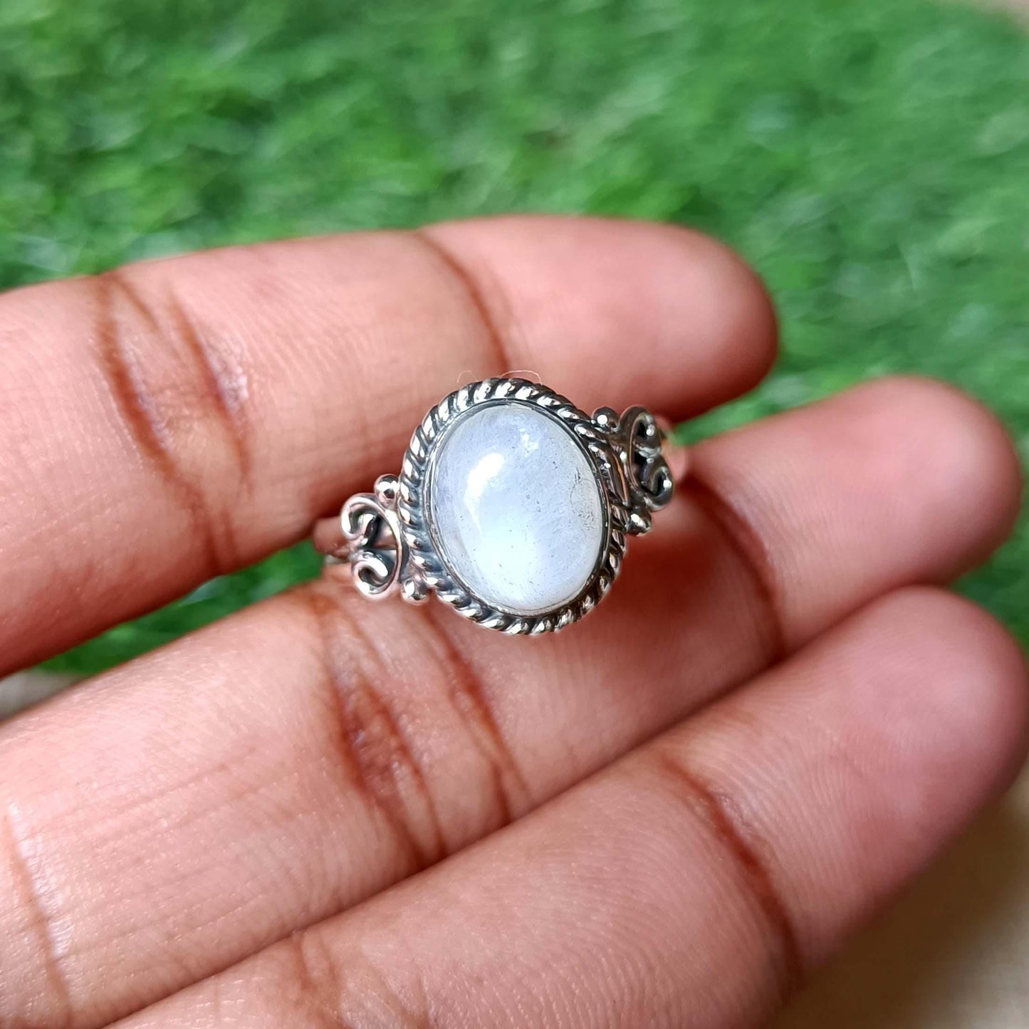 Moonstone Ring, Handmade Ring, 925 Silver Ring, Gemstone Ring, Natural Moonstone, Dainty Ring, Moonstone Jewelry, Statement Ring,Best Seller