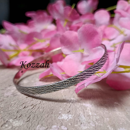 Solid Sterling Silver Cuff Bracelet, Adjustable Bangle 925 Simple Silver Jewelry Simple Stacking Minimalist, Handmade Bangle, Boho Bangle