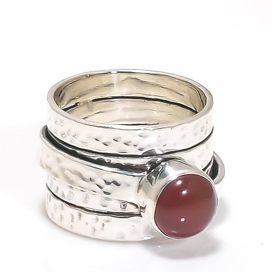 Midnight Hammered Ring, Black Onyx Ring, Handmade Ring, Women Ring, 925 Silver Ring, Gemstone Ring, Dainty Ring, Onyx Jewelry, Gift For Her