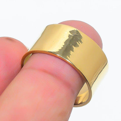 Golden Cigar Band Ring, Minimalist ring, simple ring, minimalism, simple copper ring,