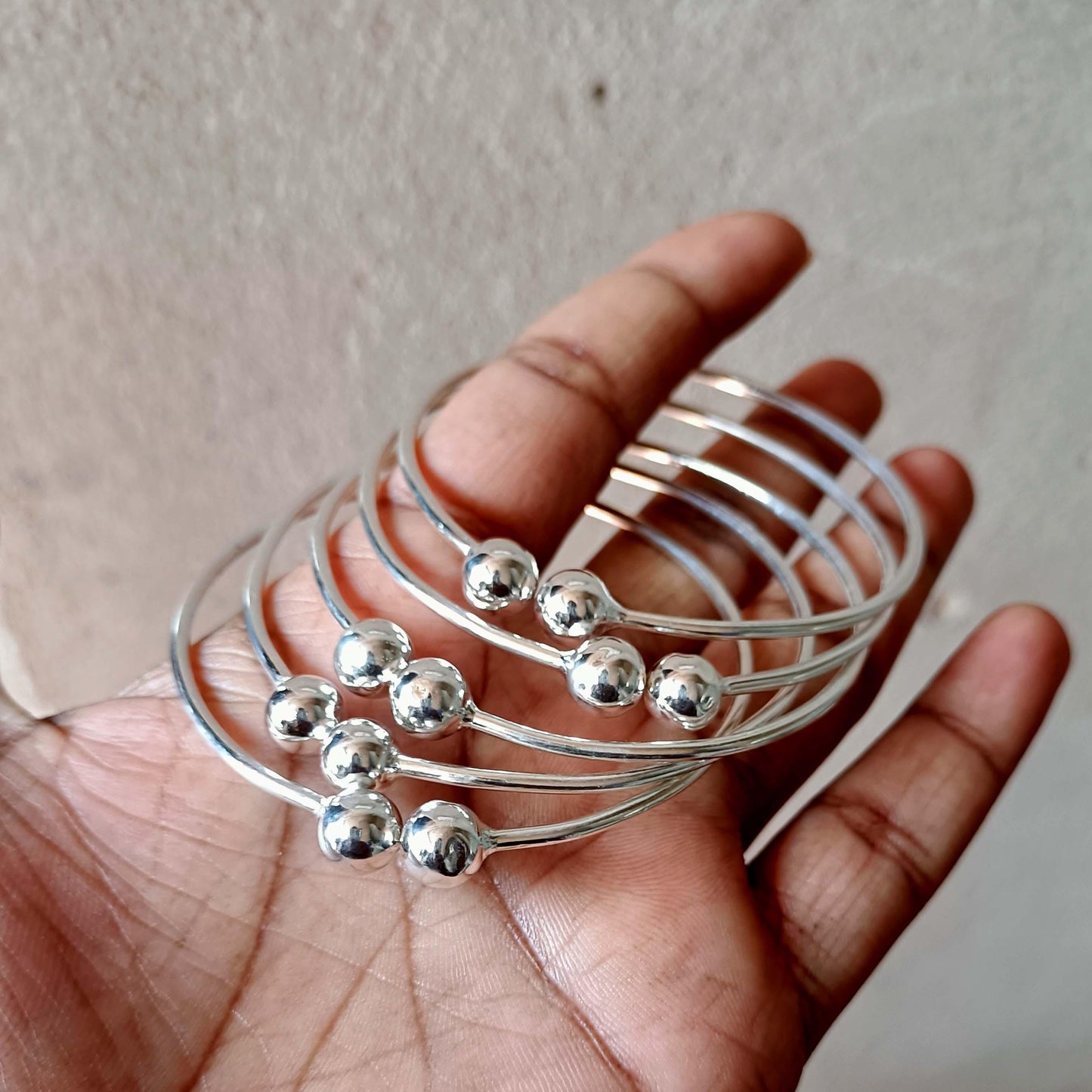 Beautiful Silver Bangle Set! Handmade 925 Sterling Silver Bangle set! 7 day Bangle! Simple Set Bangle! 7 Set Off Bangles! Stacking Bangles!