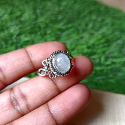 Moonstone Ring, Women Ring, Handmade Ring, 925 Sterling Silver Ring, Gemstone Ring, Statement Ring, Dainty Ring, Moonstone Jewelry