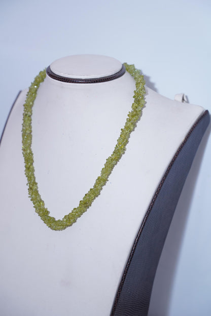 Peridot Necklace, Green Gemstone Jewelry, Natural Stone Necklace, Handmade Beaded Necklace, Handmade Necklace, Gift for Her, Natural stone
