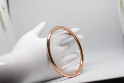 Handcrafted Thick Copper Bangle: Rustic Statement Cuff Bracelet