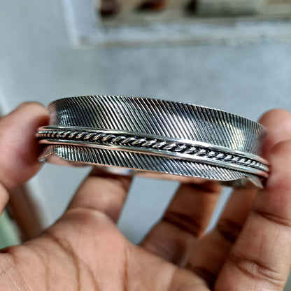 Twisted Band Bangle, Spinner Bangle, Fidget Bangle, Handmade Bangle, 925 Silver Bangle, Women Bangle, Bohemian Bangle, Promised Bangle