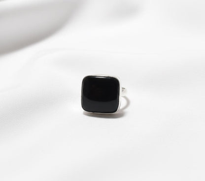 Black Onyx Ring, Gemstone Ring, 925 Silver Ring, Natural Onyx, Handmade Ring, Women Ring, Onyx Jewelry, Statement Ring, Bohemian Ring