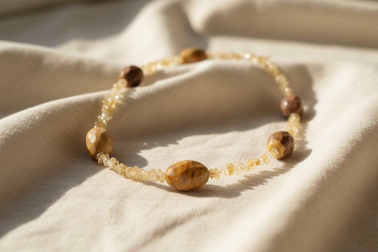 Mookaite Jasper Necklace, Australian Jasper Necklace, Valentine's Day Gift, Jasper Necklace, Unique Necklace, Gold Plated Silver Necklace