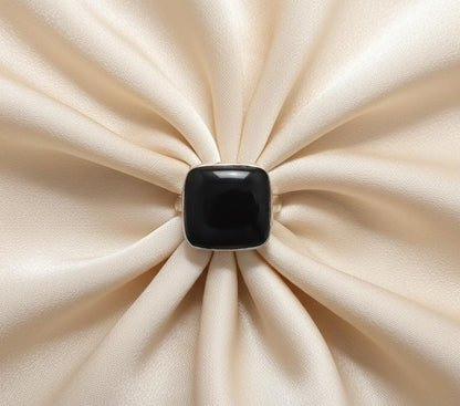 Black Onyx Ring, Gemstone Ring, 925 Silver Ring, Natural Onyx, Handmade Ring, Women Ring, Onyx Jewelry, Statement Ring, Bohemian Ring