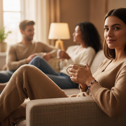 Lapis Lazuli Bracelet,  925 Sterling Silver Round Shape, Gemstone Bracelet
