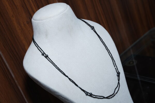 Black spinel necklace, Hematite necklace, gemstone necklace,minimalist jewelry,boho jewelry, gift for her, birthday gift, Mother's Day gift. - Image 2