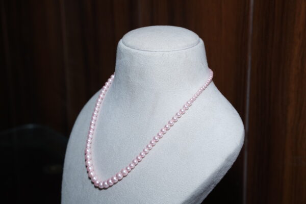 Pink pearl necklace, Delicate necklace, Minimalist necklace, Feminine jewelry, gift for her, birthday or anniversary gift, Mother's Day gift - Image 5