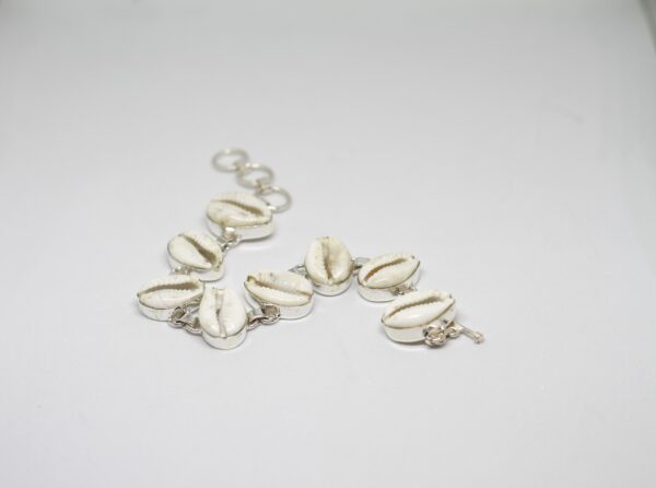 Cowry shell bracelet |Cowry shells |Shell bracelet | White shell bracelet | Handmade bracelet | Boho bracelet | Cowry shells |Women Bracelet - Image 2