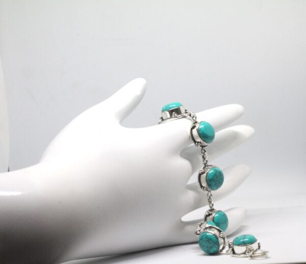 Turquoise bracelets | Womens bracelets | Turquoise bracelets for women | Turquoise jewelry | Blue turquoise | Natural turquoise Bracelets - Image 4