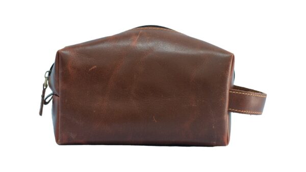 Leather Multipurpose Kit Bag. Leather bag. Toilet Bag. Handmade gift. Tote bag. Brown leather bag