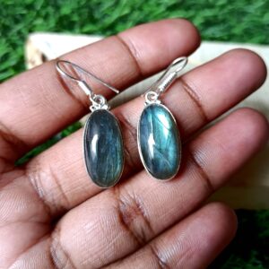 Labradorite Earring, Handmade Earring, 925 Silver Earring, Natural Labradorite, Gemstone Earring, Dainty Earring, Labradorite Jewelry, Gift