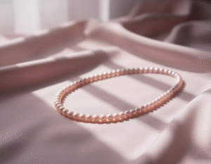Pink pearl necklace