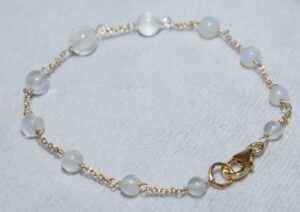 Moonstone bracelet, Gold Plated Moonstone bracelet