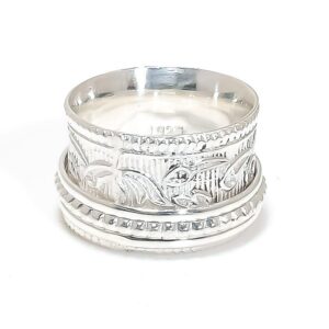 Spinner Ring with Copper/Silver Accents