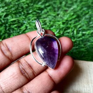 Amethyst Pendant, Handmade Pendant, Gemstone Pendant, 925 Silver Pendant, Natural Amethyst, Dainty Pendant, Bohemian Pendant, Gift For Her