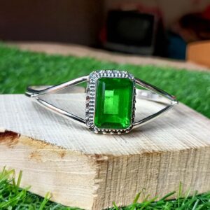 Peridot Bangle, 925 Silver Bangle, Women Bangle, Gemstone Bangle, Natural Peridot, Handmade Bangle, Dainty Pendant, Peridot Jewelry