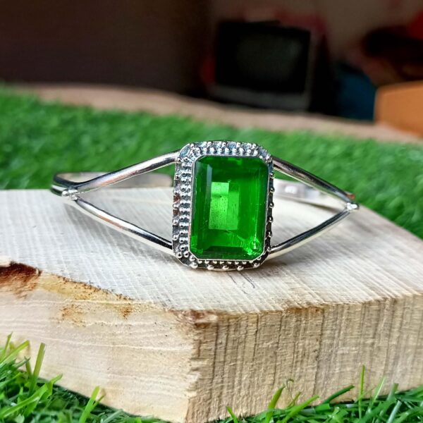 Peridot Bangle, 925 Silver Bangle, Women Bangle, Gemstone Bangle, Natural Peridot, Handmade Bangle, Dainty Pendant, Peridot Jewelry