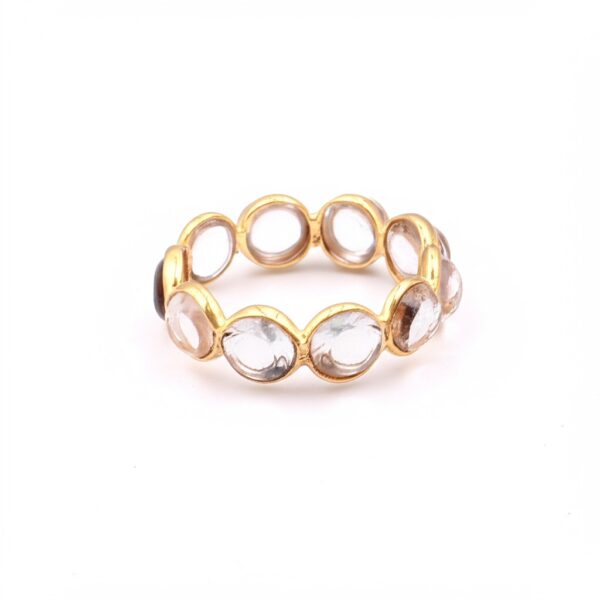 Clear Quartz Crystal Ring – 925 Sterling Silver Handmade Ring – Natural Crystal Eternity Ring for Women, Ring for women, Gift for her, Gift - Image 10