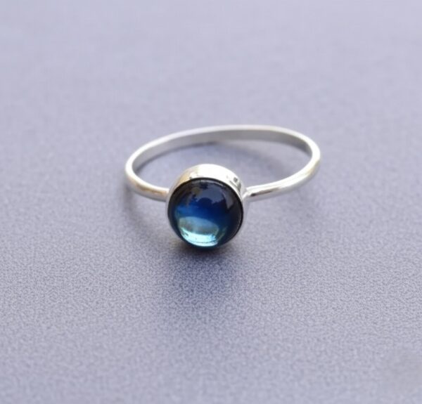 Labradorite Ring, Handmade Ring, 925 Starling Silver Ring, Women Ring, Natural Labradorite, Gemstone Ring, Statement Ring, Boho Ring - Image 6