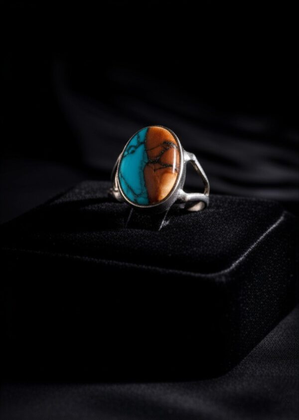 Matted Turquoise Ring - Image 3