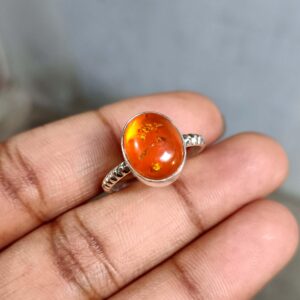 Amber Ring, Handmade silver Ring, 925 Silver Ring, Natural Amber, Beautiful Ring, Gemstone Ring, Amber Jewelry, Designer Ring, Boho Ring