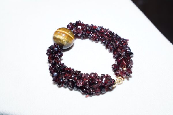 Garnet Bracelet, Tigerite Bracelets, Handmade Bracelet, Gift Her, Garnet Gemstone Bracelet, Garnet bracelet, Gold Plated Garnet Bracelets.