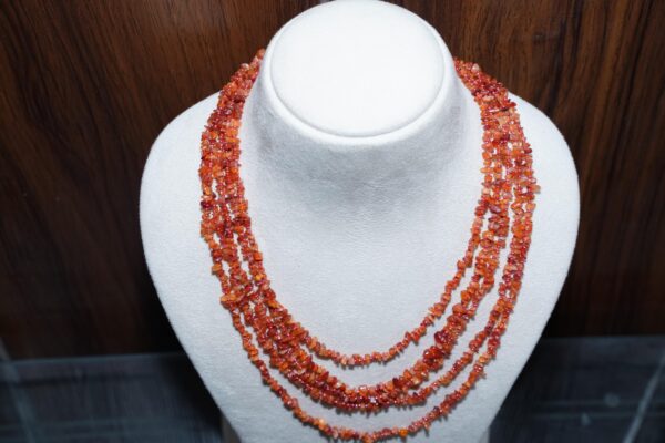 Carnelian necklace, Gemstone necklace, Valentines Day Gift, Gift for her,Handmade Necklace, Carnelian seed beads Necklace, Natural Carnelian